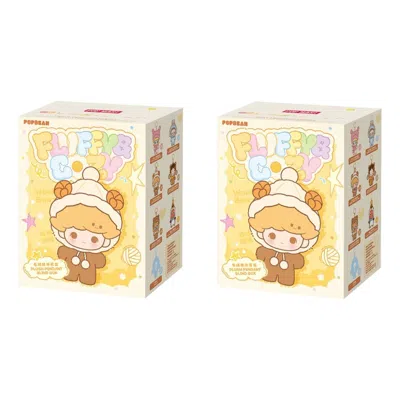 Pop Mart Pop Bean Fluffy And Cozy Plush Pendant Sealed Case (2 Blind Boxes) In Multi