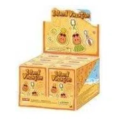 Pop Mart Pop Bean Island Vacation Series Decorative Accessory Sealed Case (6 Blind Boxes) In Transparent