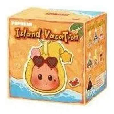 Pop Mart Pop Bean Island Vacation Series Earphone Case Sealed Case (1 Blind Box) In Multi-color