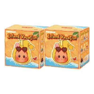 Pop Mart Pop Bean Island Vacation Series Earphone Case Sealed Case (2 Blind Boxes) In Multi-color