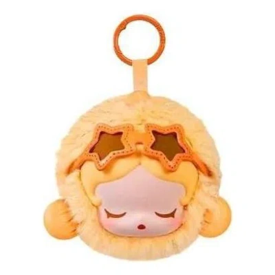 Pop Mart Pop Bean Island Vacation Series Earphone Case 'skullpanda Ocean Breeze' Limited Edition In Yellow