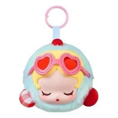 Pop Mart Pop Bean Island Vacation Series Earphone Case 'skullpanda Summer Heartbeat' In White