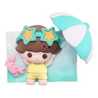 Pop Mart Pop Bean Island Vacation Series Fridge Magnet 'dimoo Starry Sail' In Blue