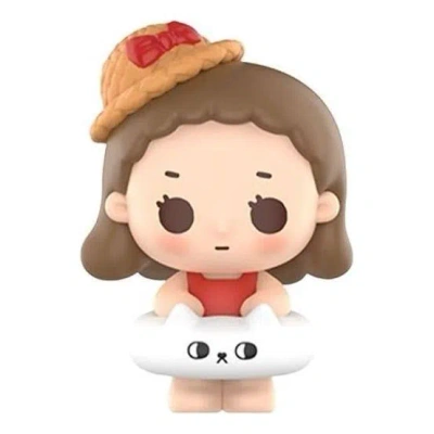 Pop Mart Pop Bean Island Vacation Series Fridge Magnet 'nyota Kitten Voyage' In Multi