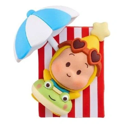 Pop Mart Pop Bean Island Vacation Series Fridge Magnet 'twinkle Twinkle Sailing' In Multi-color