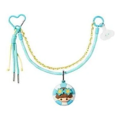 Pop Mart Pop Bean Island Vacation Series Multi-functional Lanyard 'dimoo Starry Sail' In Blue
