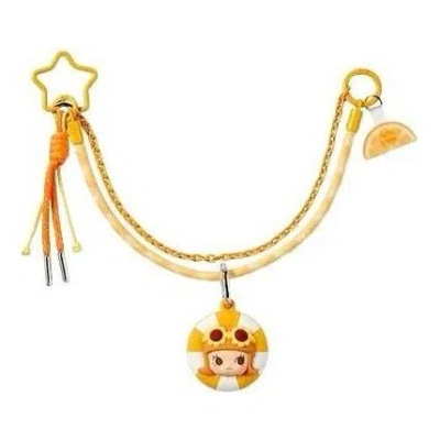 Pop Mart Pop Bean Island Vacation Series Multi-functional Lanyard 'molly Sunflower Drift' In Purple