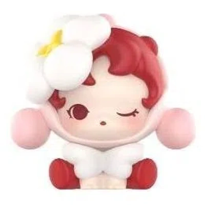 Pop Mart Pop Bean Skullpanda Petals In Four Acts Series 'the Fairy's Trick' In Red