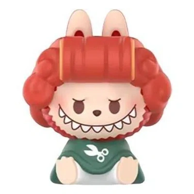 Pop Mart Pop Bean The Monsters Labubu Hair Salon Series 'get A Perm' In Red