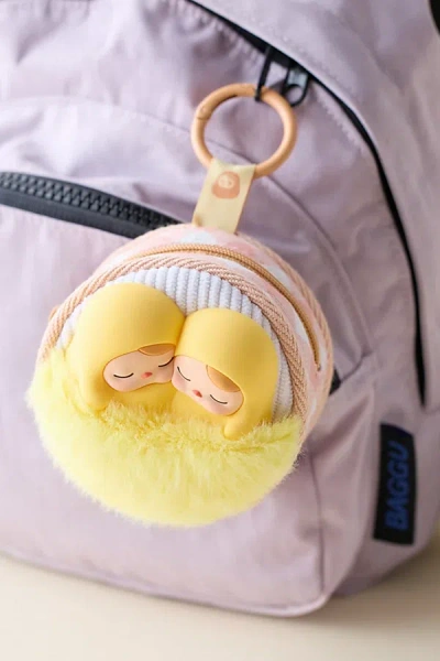 Pop Mart Pucky Egg Beanie Series Earbud Case Keychain In Yellow At Urban Outfitters