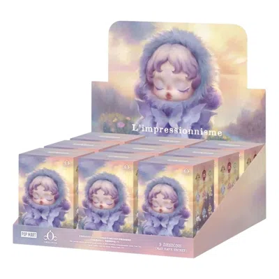 Pop Mart Skullpanda L'impressionnisme Plush Doll Sealed Case (9 Blind Boxes) In Purple
