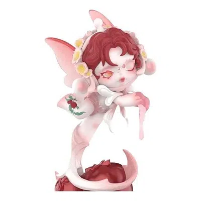 Pop Mart Skullpanda Petals In Four Acts Series Figures 'the Fairy's Trick' In Pink