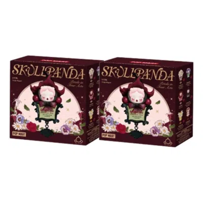 Pop Mart Skullpanda Petals In Four Acts Series Fridge Magnet Sealed Case (2 Blind Boxes) In Brown