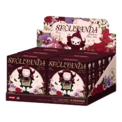 Pop Mart Skullpanda Petals In Four Acts Series Fridge Magnet Sealed Case (6 Blind Boxes) In Multi