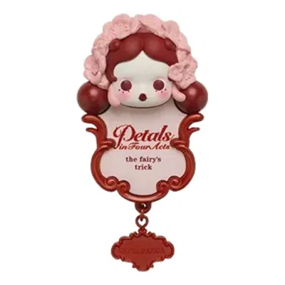 Pop Mart Skullpanda Petals In Four Acts Series Fridge Magnet 'the Fairy's Trick' In Pink