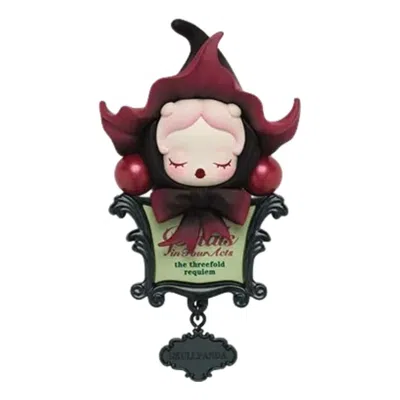 Pop Mart Skullpanda Petals In Four Acts Series Fridge Magnet 'the Threefold Requiem' In Multi