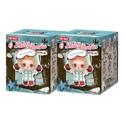 Pop Mart Skullpanda Pop Attach Θ Skullpanda Off Mode Series Sealed Case (2 Blind Boxes) In Multi