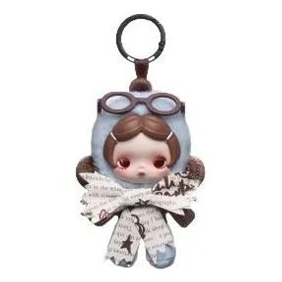Pop Mart Skullpanda Θ Skullpanda Off Mode Series Plush Doll Pendant 'break Time' In Blue