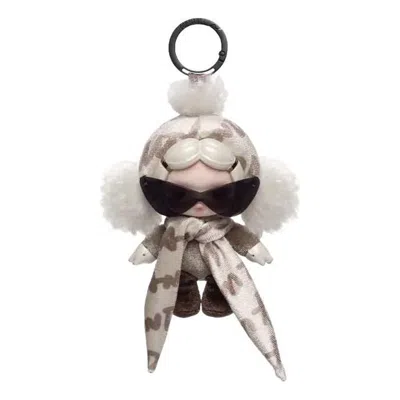 Pop Mart Skullpanda Θ Skullpanda Off Mode Series Plush Doll Pendant 'not Now' In Gray