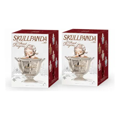 Pop Mart Skullpanda The Feast Begins Series Scented Candle Sealed Cases (2 Blind Boxes) In Brown