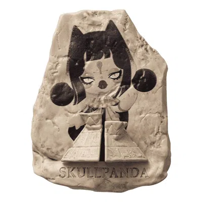 Pop Mart Skullpanda Where Time Dwells Series Fridge Magnet 'mystic Veil' In Neutral