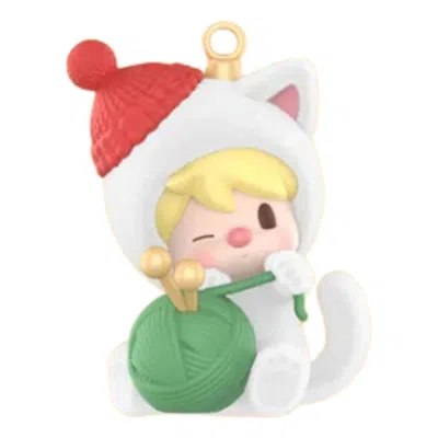 Pop Mart Sweet Bean Your Exclusive Holiday Series Figure 'kitten And Yam Ball' In Animal Print