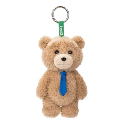 Pop Mart Ted2 Teddy Bear Action Plush Pendant 'necktie Bear' In Multi