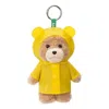 Pop Mart Ted2 Teddy Bear Action Plush Pendant 'raincoat Bear' In Yellow