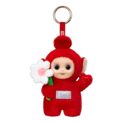 Pop Mart Teletubbies Say Hello Figures 'po's Happy Flower' In Red