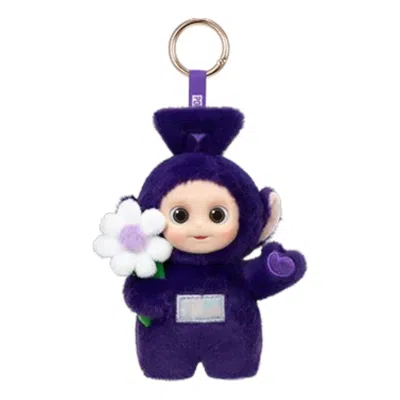Pop Mart Teletubbies Say Hello Figures 'tinky Winky's Chill Flower' In Purple