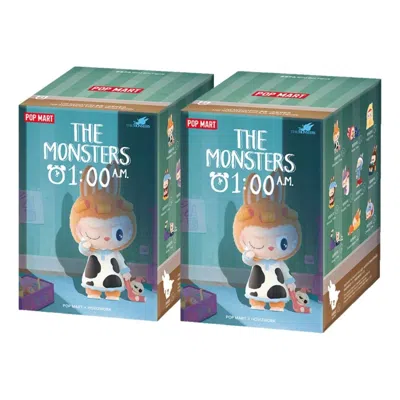 Pop Mart The Monsters 1:00 A.m. Series Figures Sealed Cases (2 Blind Boxes) In Burgundy