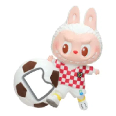 Pop Mart The Monsters × Fifa Series Bottle Opener Fridge Magnet 'seal The Victory' In Orange