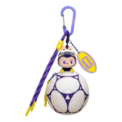 Pop Mart The Monsters × Fifa Series Football Shaped Mini Bag 'deciding Goal' In Pink