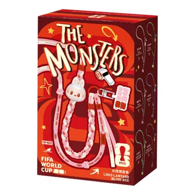 Pop Mart The Monsters × Fifa Series Long Lanyard Blind Case (1 Blind Box) In Metallic