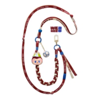 Pop Mart The Monsters × Fifa Series Long Lanyard 'moment Of Celebration' In Brown