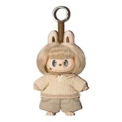 Pop Mart The Monsters Hair Salon Series Vinyl Plush Pendant 'warm Oat' In Brown