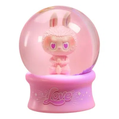 Pop Mart Kids'  The Monsters Labubu Big Into Energy Crystal Ball 'love' In Pink