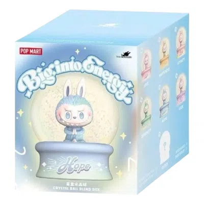 Pop Mart The Monsters Labubu Big Into Energy Crystal Ball Sealed Case (1 Blind Box) In Blue