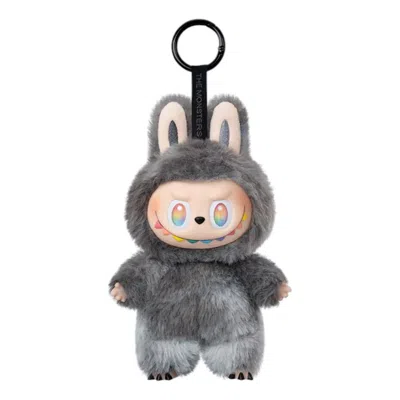 Pop Mart The Monsters Labubu Big Into Energy Pendant 'id' Secret Edition In Gray