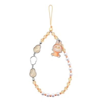 Pop Mart The Monsters Labubu Big Into Energy Phone Charm 'happiness' In Orange