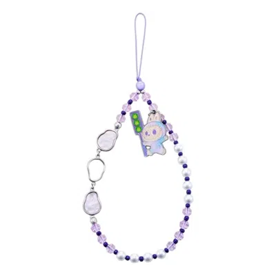 Pop Mart The Monsters Labubu Big Into Energy Phone Charm 'luck' In Purple