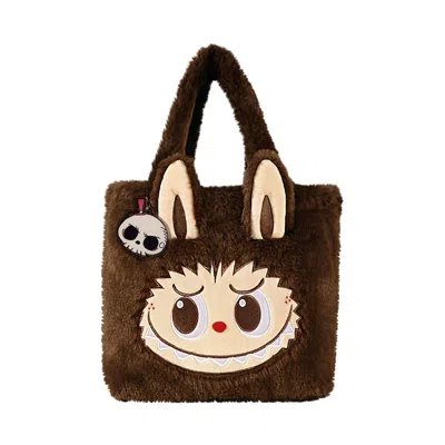 Pre-owned Pop Mart The Monsters Labubu Classic Bag Series Reversible Plush Bag 'brown' | Men's Size Onesize