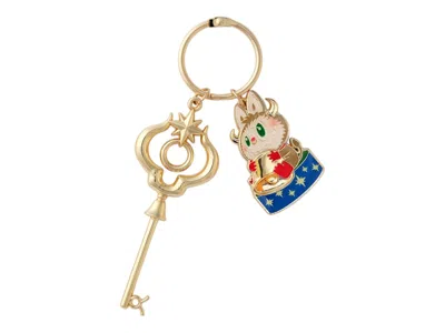 Pre-owned Pop Mart The Monsters Labubu Constellation Series Taurus Key Pendant In Multi