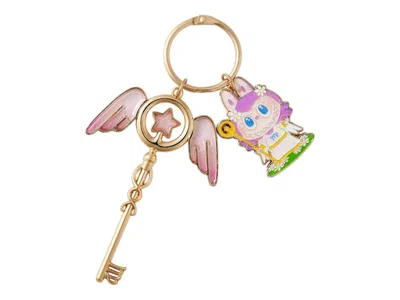 Pre-owned Pop Mart The Monsters Labubu Constellation Series Virgo Key Pendant In Multi