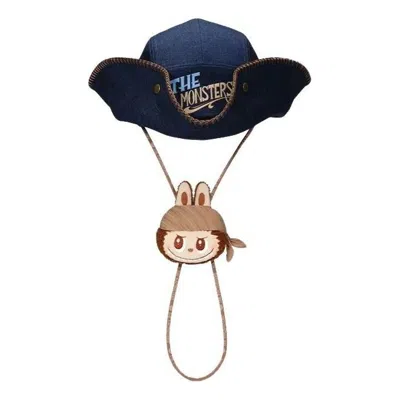 Pop Mart The Monsters Labubu De Vliegende Series Captain Hat In Blue