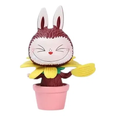 Pop Mart The Monsters Labubu Flower Elves 'chocolate Flower' In Black