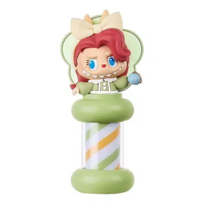 Pop Mart The Monsters Labubu Hair Salon Series Glowing Fridge Magnet 'flip Ends' In Green