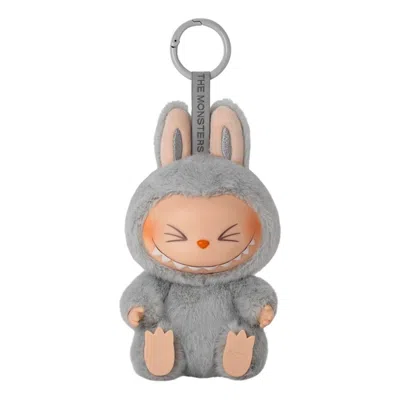 Pop Mart The Monsters Labubu Have A Seat Pendant 'hehe' In Gray