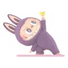Pop Mart The Monsters Labubu Lazy Yoga 'little Bird' In Multi