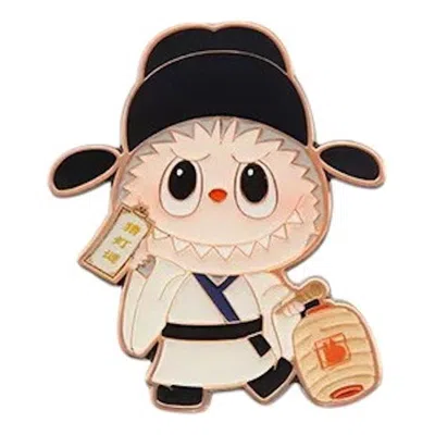 Pop Mart The Monsters Labubu Let's Have Fun Together Badge 'guessing Lantern Riddles' In Black